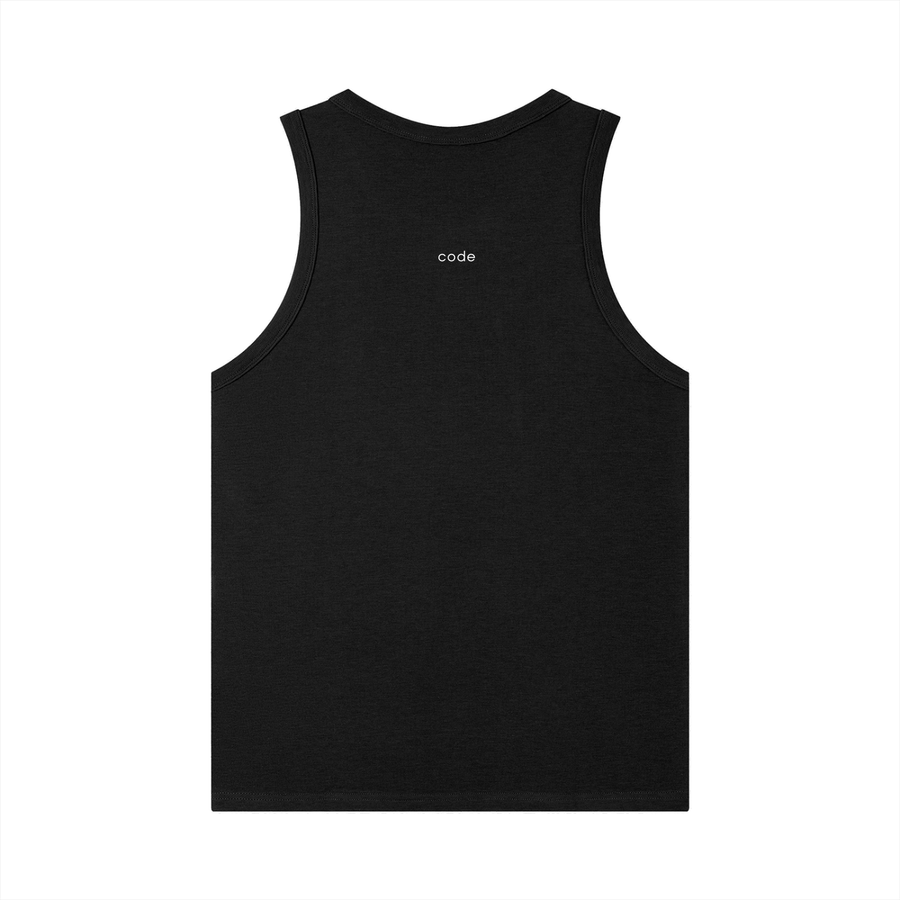 Men's Black Tank Top | CODE 718