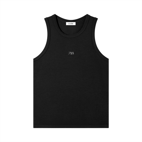 Men's Black Tank Top | CODE 718
